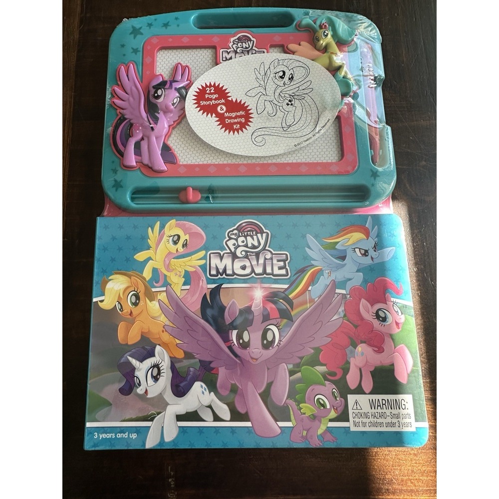 My Little Pony The Movie Learning Series Storybook Magnetic Drawing Kit New